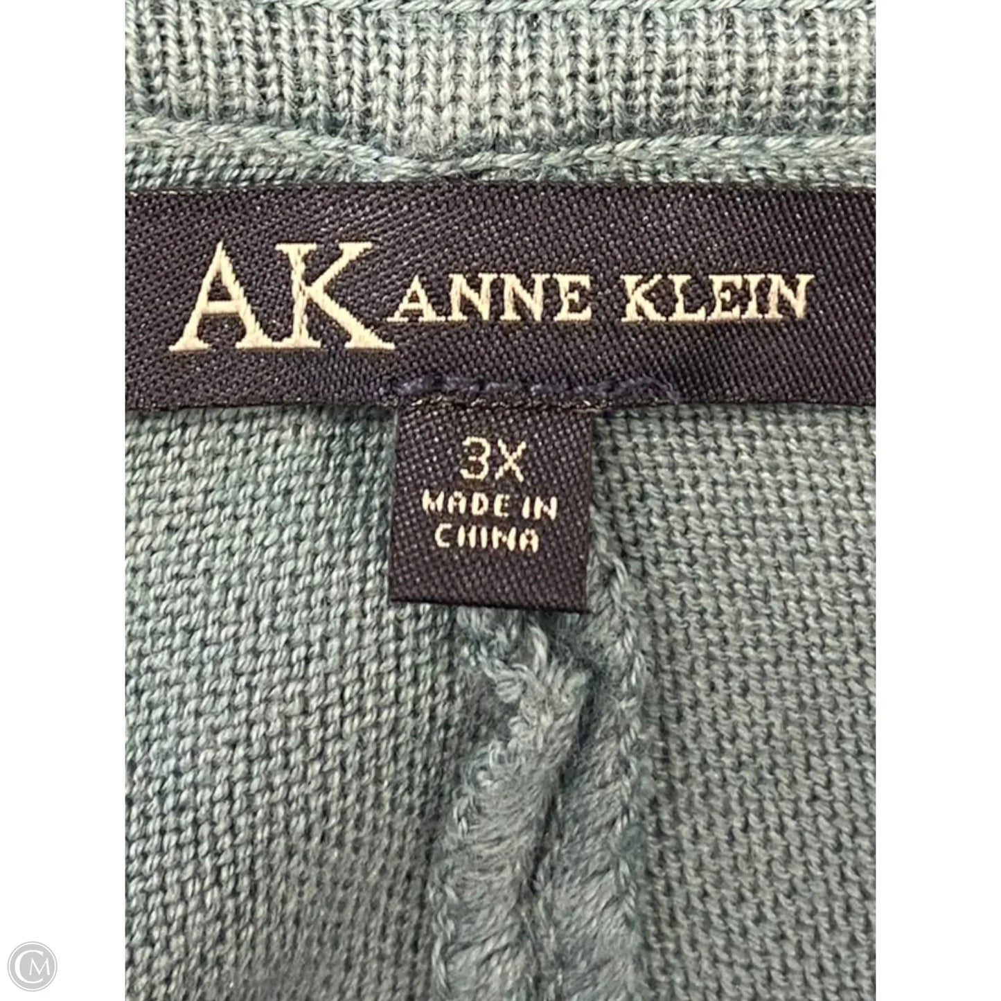 Sweatshirt Collar By Anne Klein In Blue, Size: 3x
