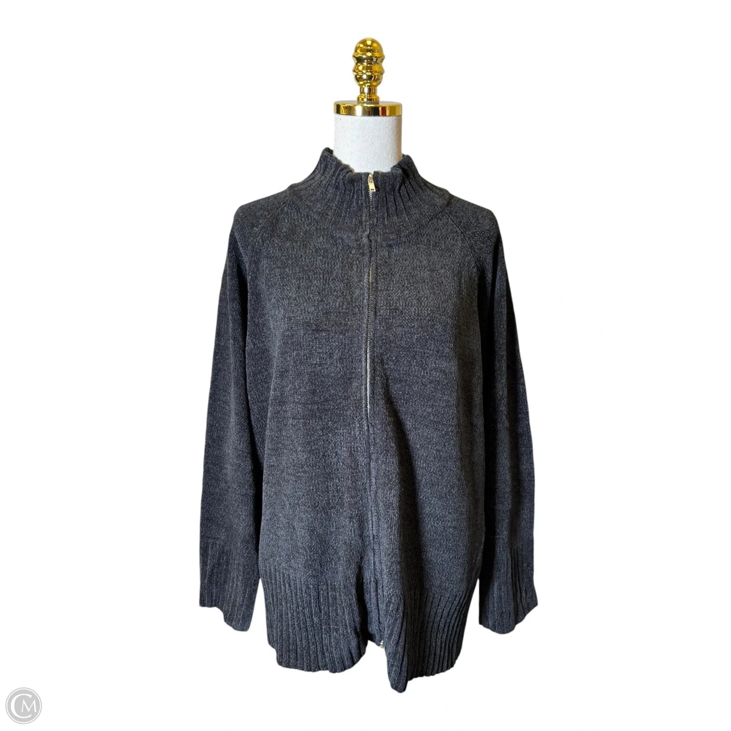 Sweater By Denim And Co Qvc In Black, Size: 2x