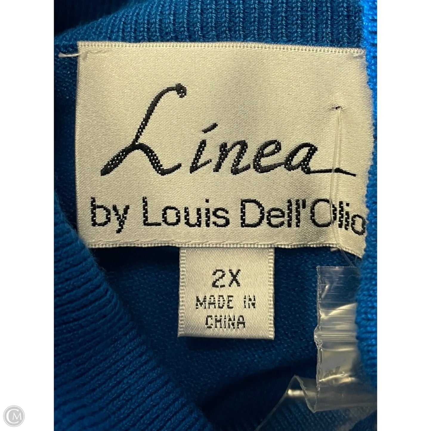 Sweatshirt Collar By Linea By Louis Dellolio In Blue, Size: 2x