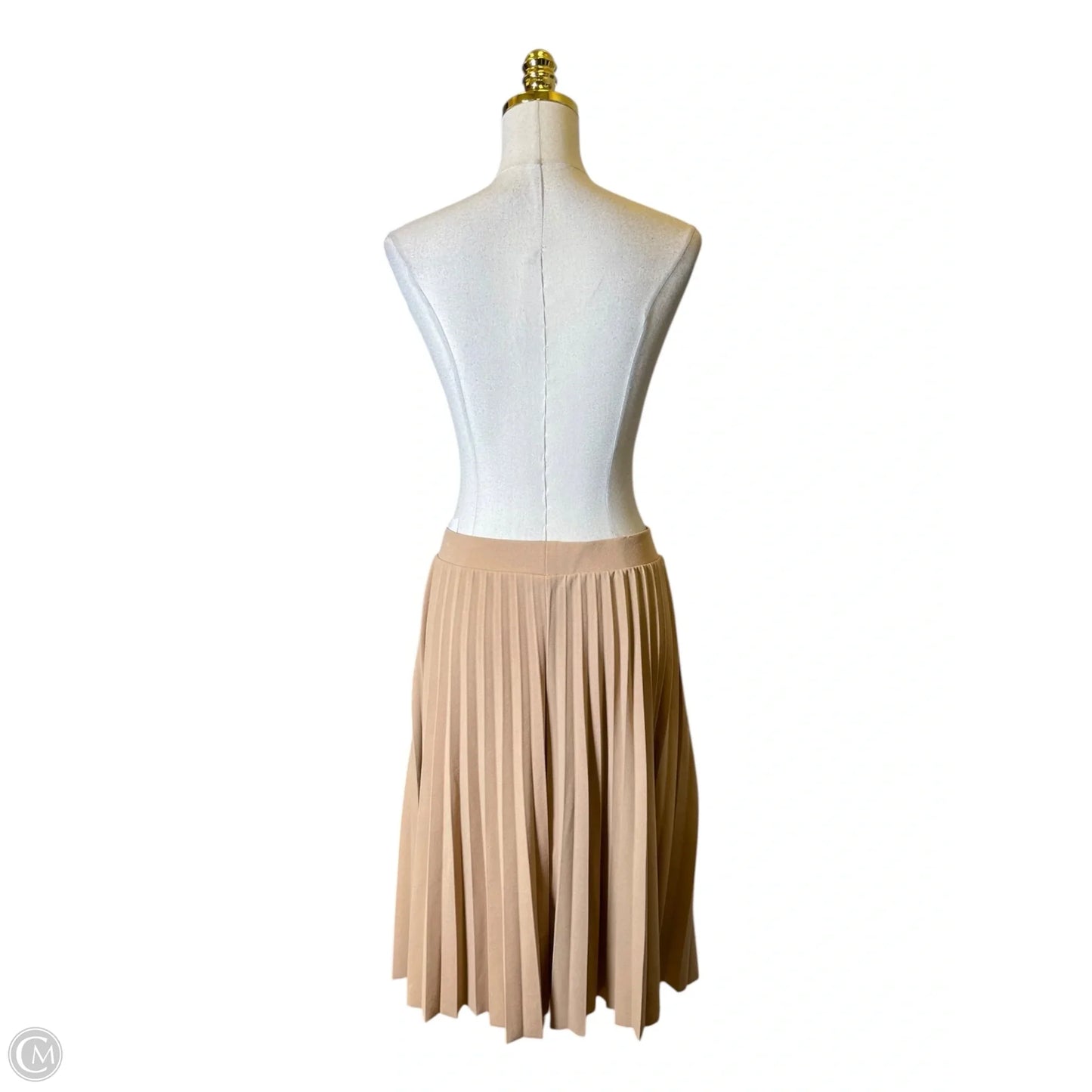 Skirt Midi By Clothes Mentor In Beige, Size: Xl