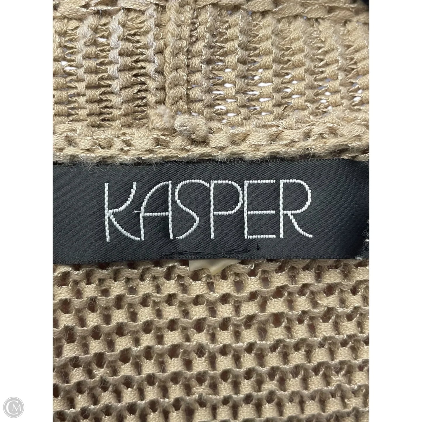 Cardigan By Kasper In Beige, Size: L