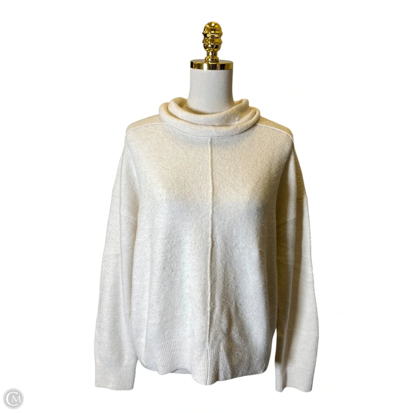 Sweater By Banana Republic In Cream, Size: L