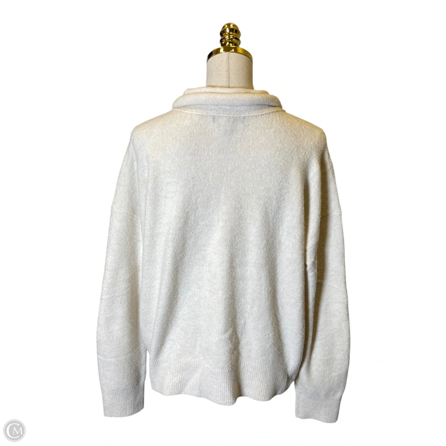 Sweater By Banana Republic In Cream, Size: L