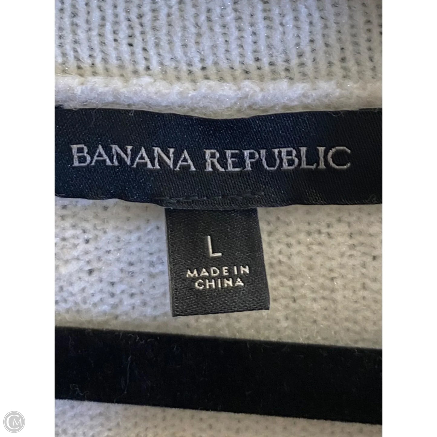 Sweater By Banana Republic In Cream, Size: L