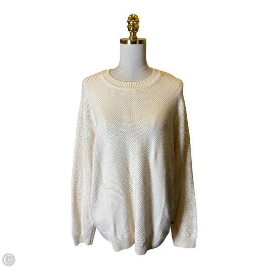 Sweater By Gap In Cream, Size: L