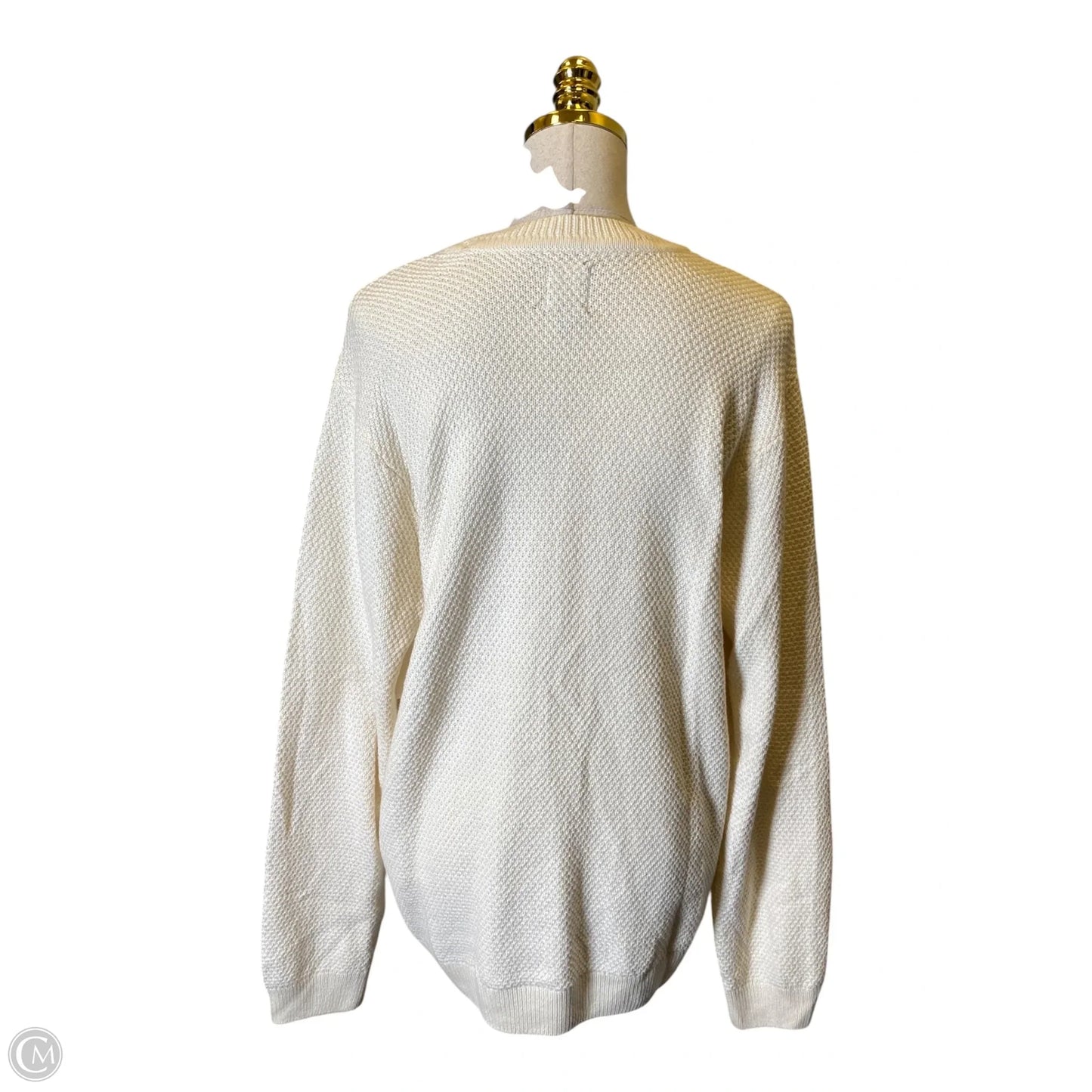 Sweater By Gap In Cream, Size: L