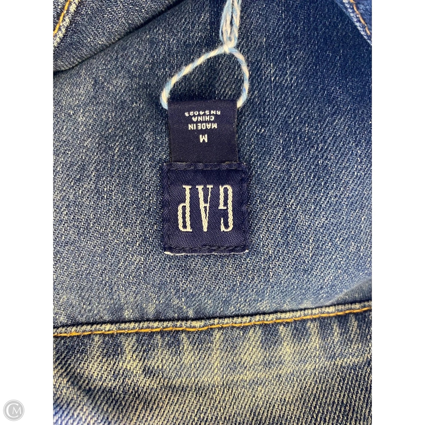 Jacket Denim By Gap In Blue Denim, Size: M