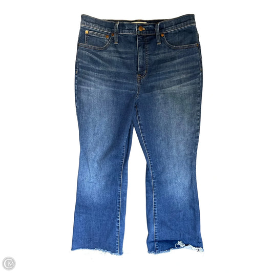 Jeans Cropped By Madewell In Blue Denim, Size: 12