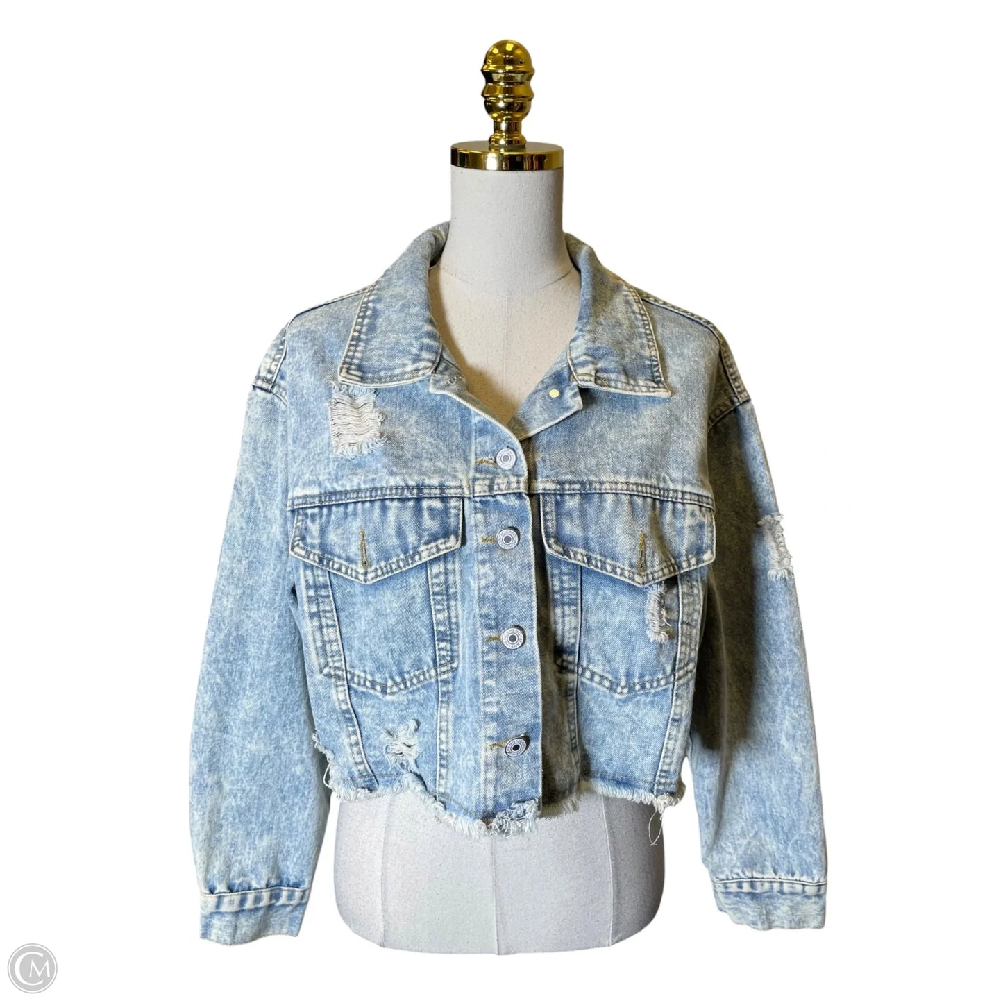 Jacket Denim By Cmc In Blue Denim, Size: S