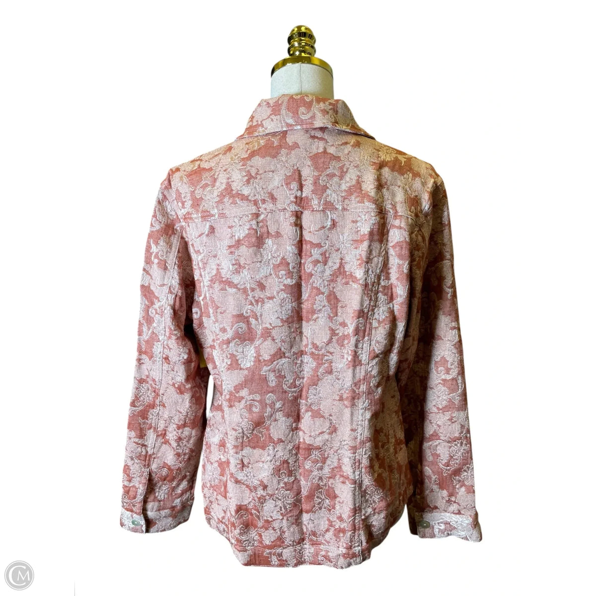 Jacket Shirt By Chicos In Pink, Size: M