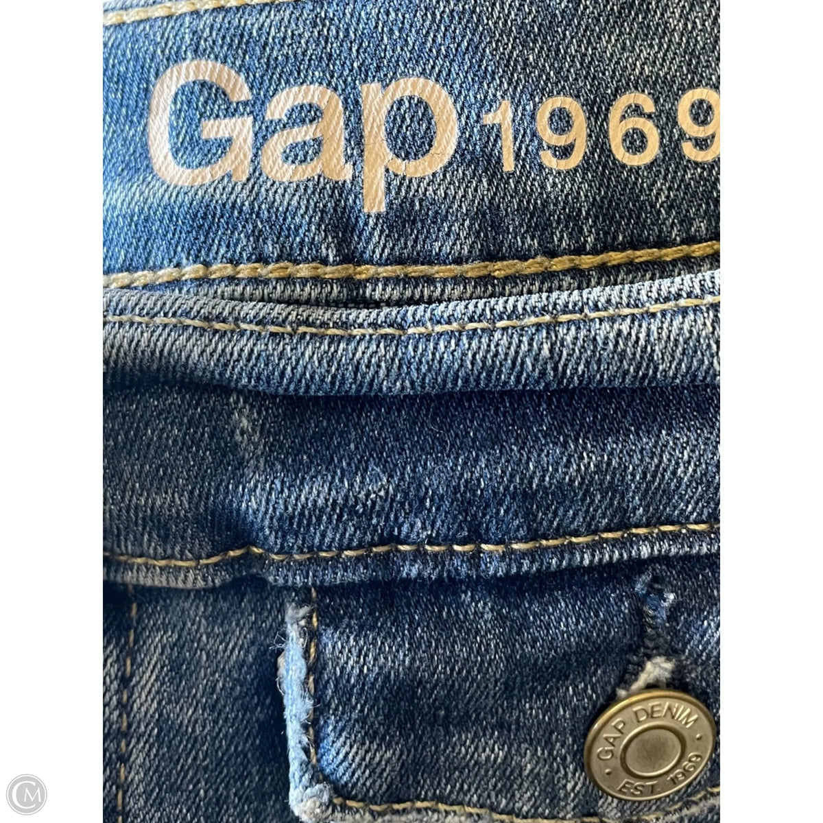 Skirt Midi By Gap In Black Denim, Size: 4