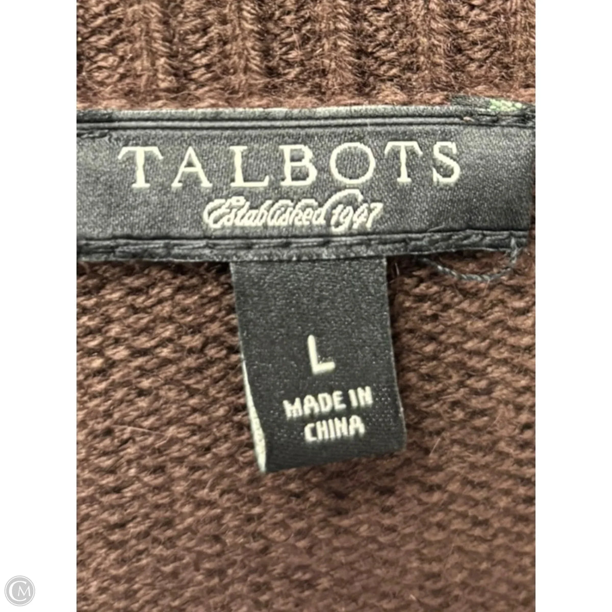 Cardigan By Talbots In Brown, Size: L