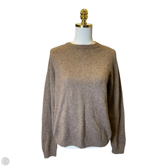 Sweater Cardigan By Quince In Brown, Size: L