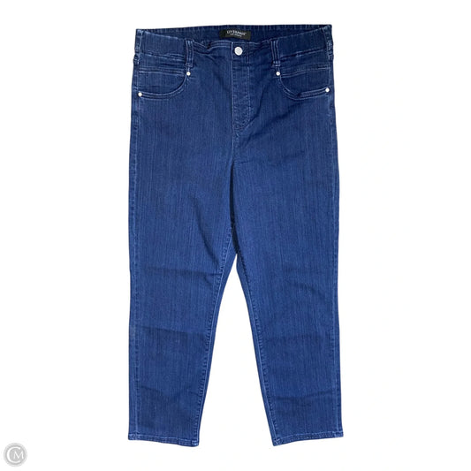 Jeans Straight By Liverpool In Blue Denim, Size: 14