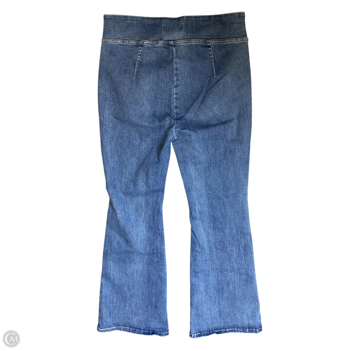 Jeans Flared By Dkny In Blue Denim, Size: 16