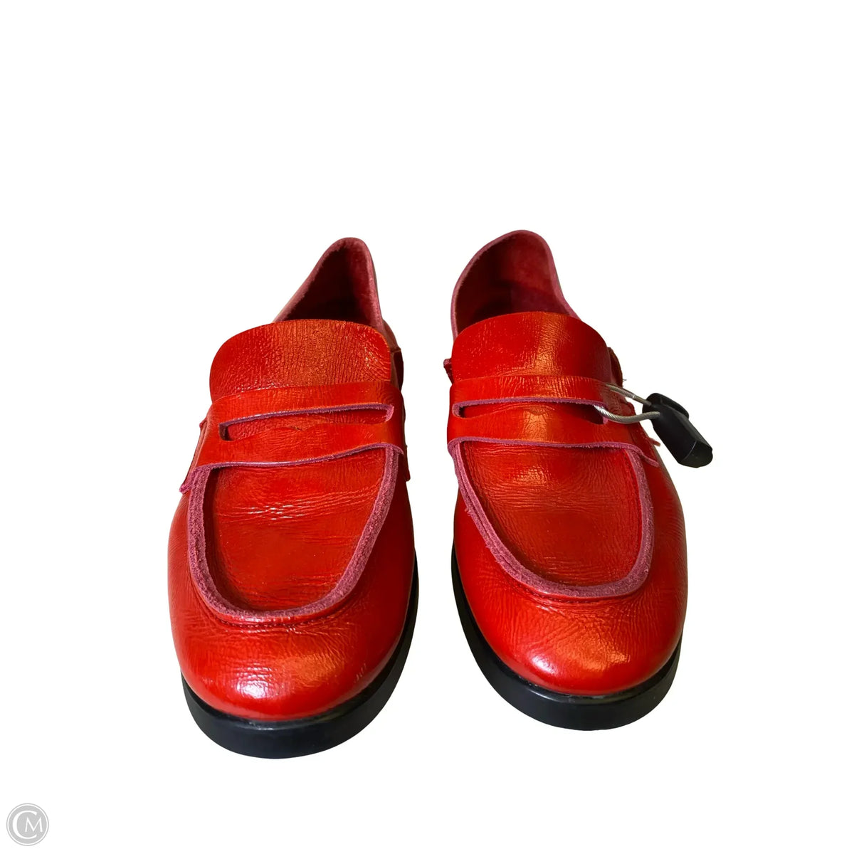Shoes Flats By U-Dot In Black & Red, Size: 8