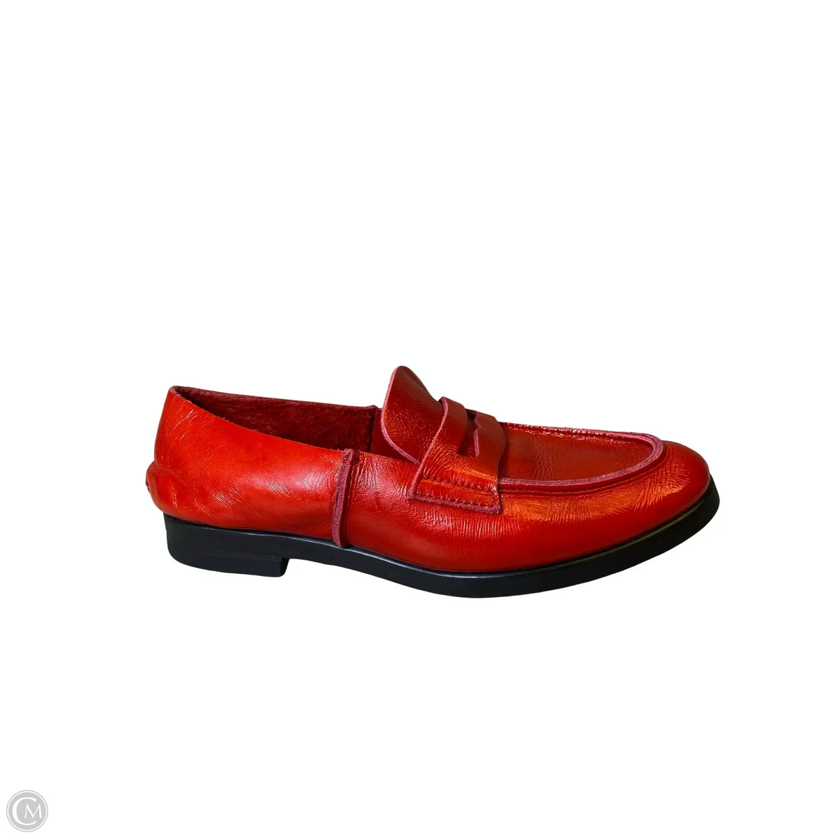 Shoes Flats By U-Dot In Black & Red, Size: 8