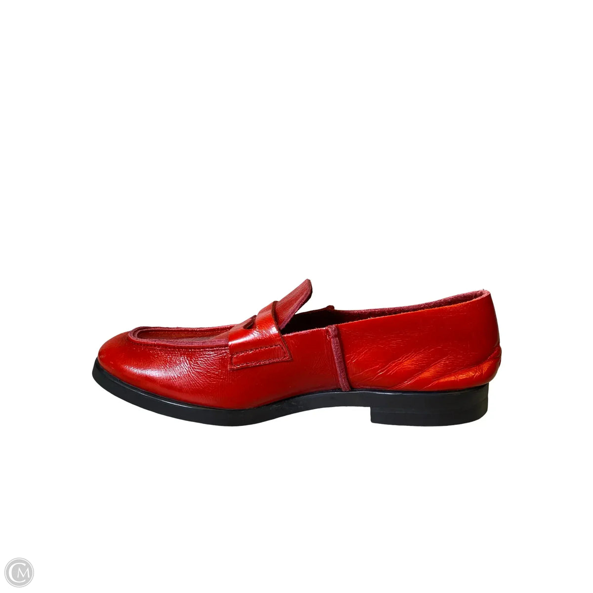 Shoes Flats By U-Dot In Black & Red, Size: 8