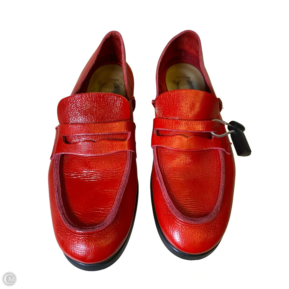Shoes Flats By U-Dot In Black & Red, Size: 8