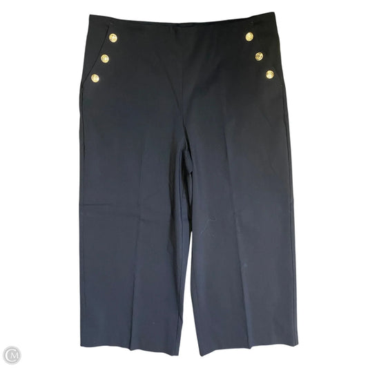 Pants Dress By Chicos In Black & Gold, Size: 14