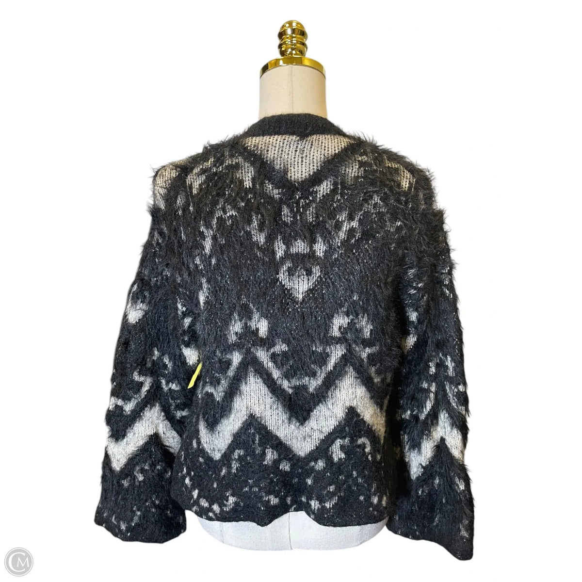 Sweater By Bobeau In Black & Grey, Size: S