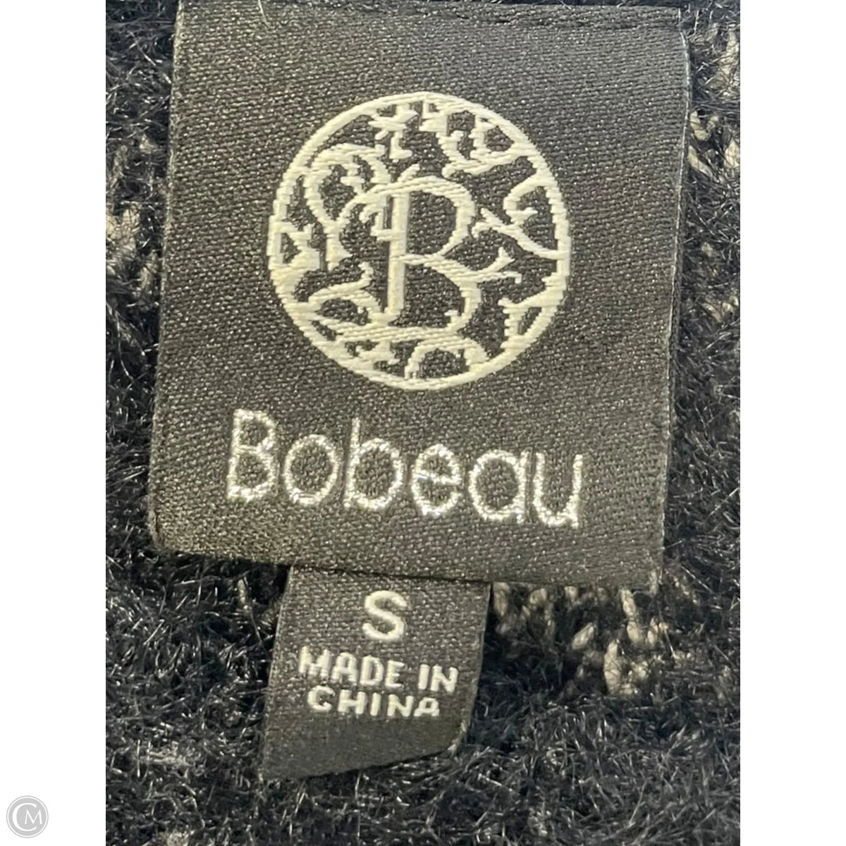 Sweater By Bobeau In Black & Grey, Size: S