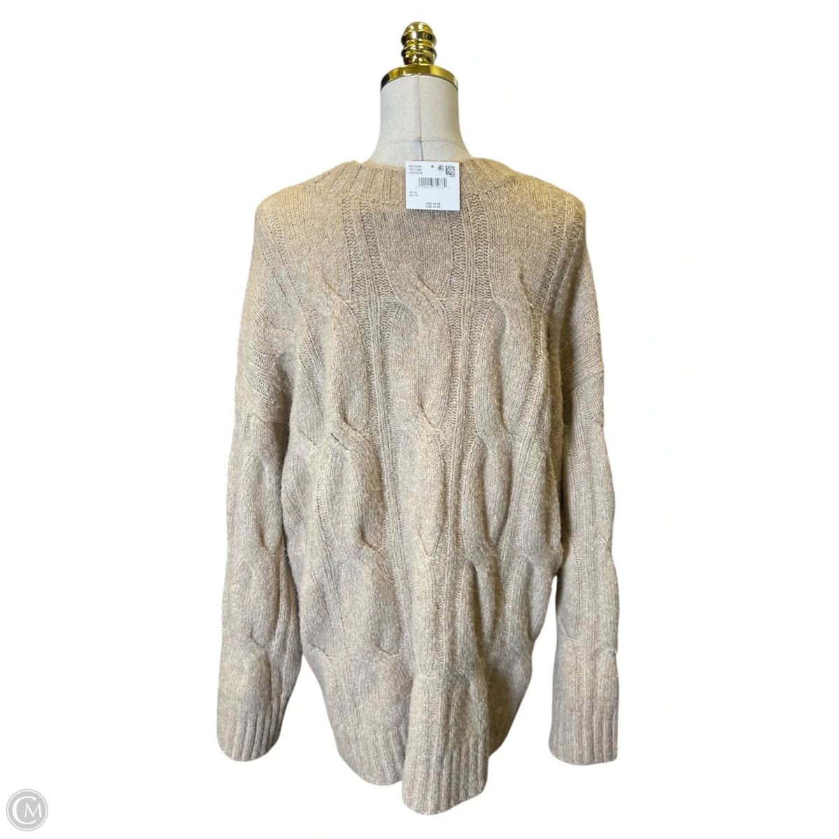 Sweater By American Eagle In Beige, Size: Xl