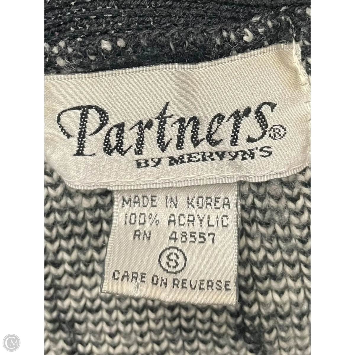 Sweater By Clothes Mentor In Black & White, Size: S
