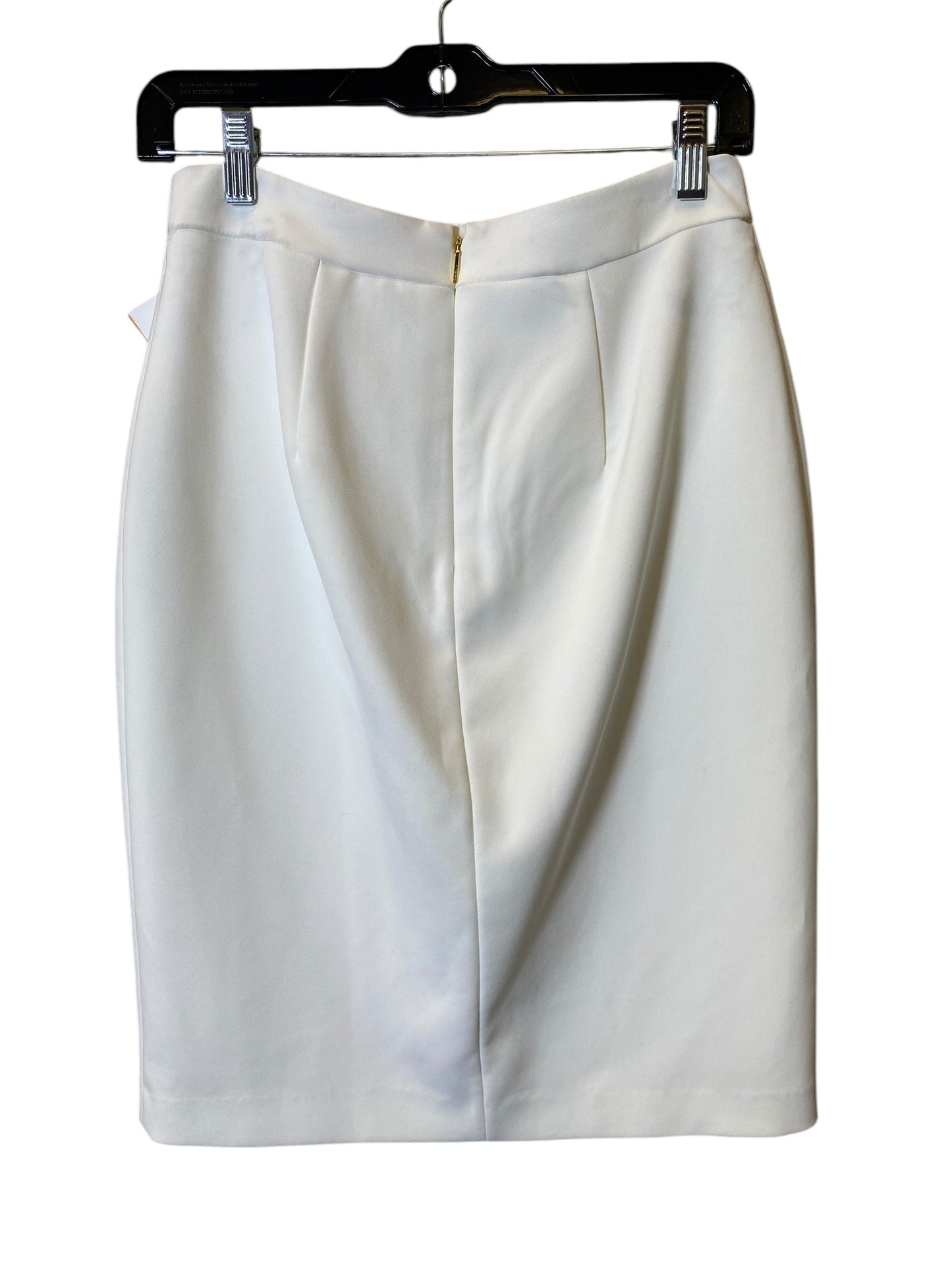 Skirt Midi By Tahari By Arthur Levine In White, Size: M