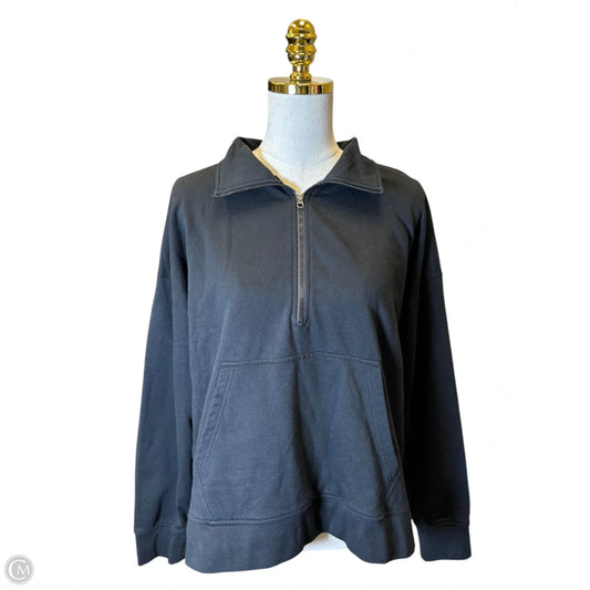 Sweatshirt Crewneck By Eddie Bauer In Black, Size: L