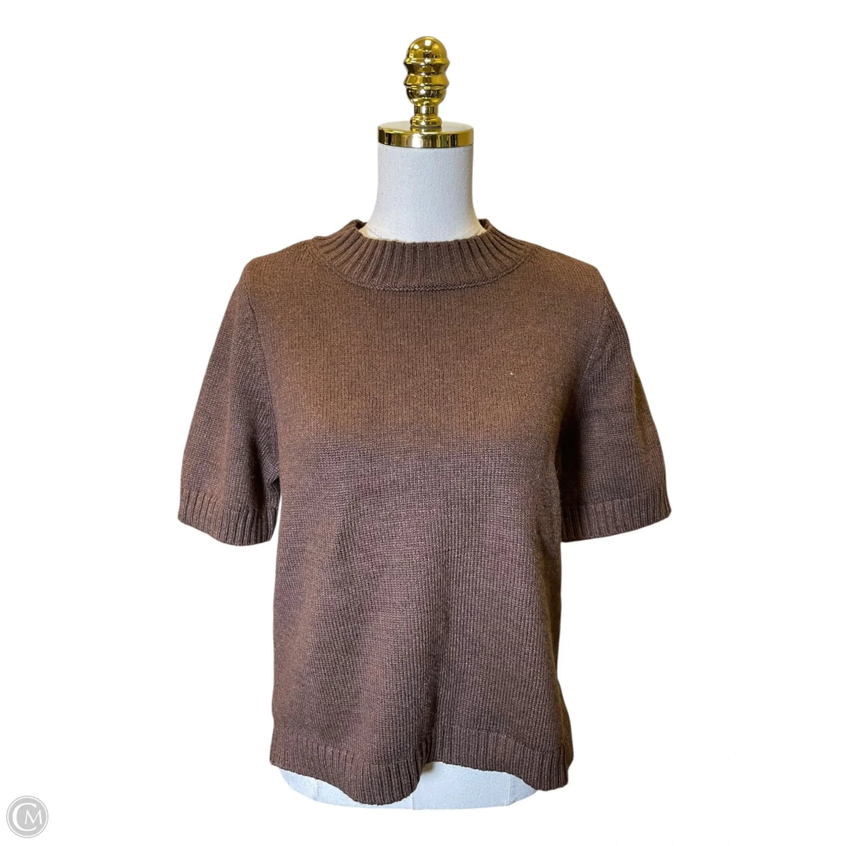 Sweater Short Sleeve By Marled In Brown, Size: M