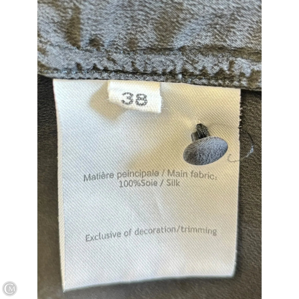 Blouse Long Sleeve By Clothes Mentor In Grey, Size: S