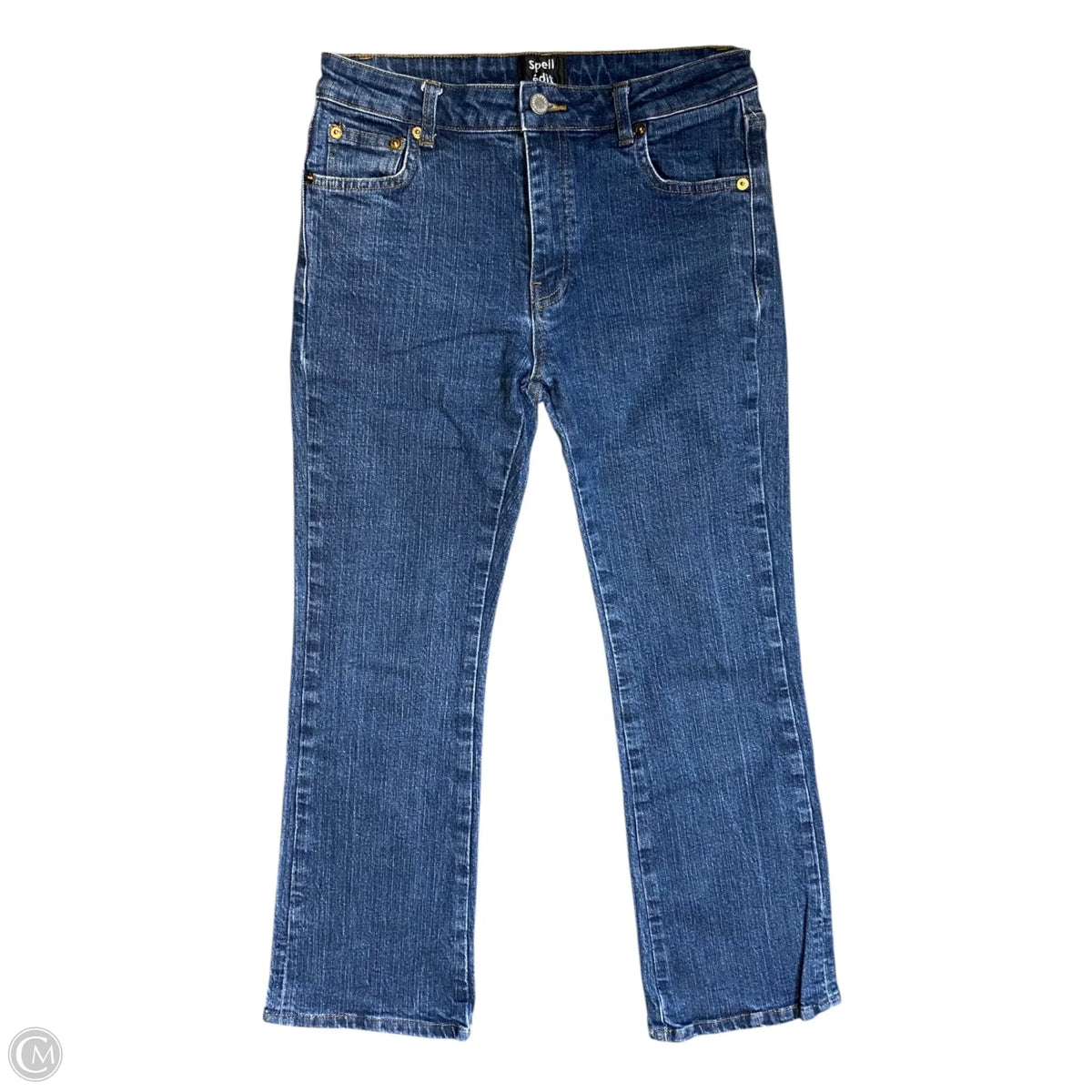 Jeans Flared By Clothes Mentor In Blue Denim, Size: 6