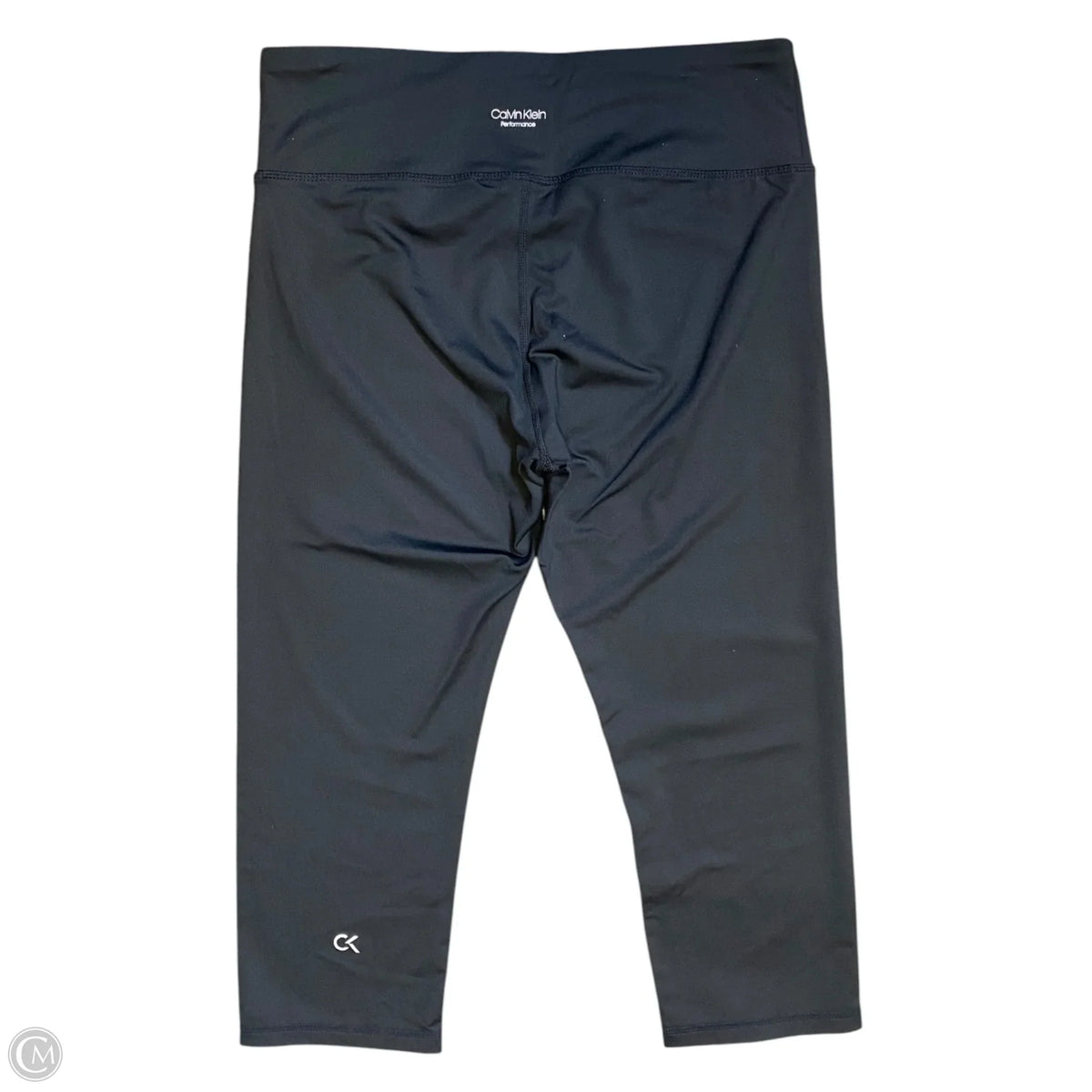 Athletic Leggings Capris By Calvin Klein In Black, Size: L