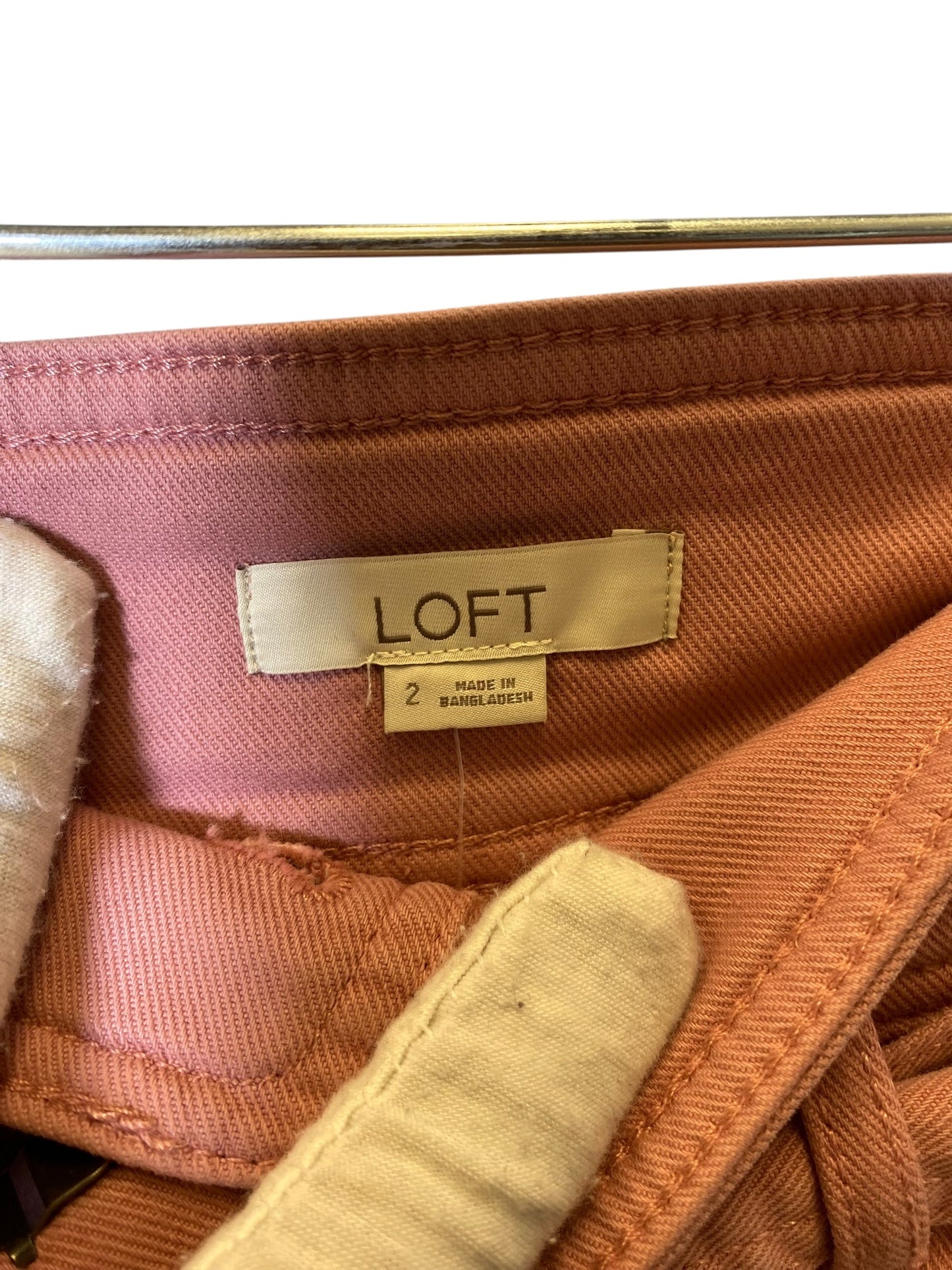 Skirt Midi By Loft In Peach, Size: 2