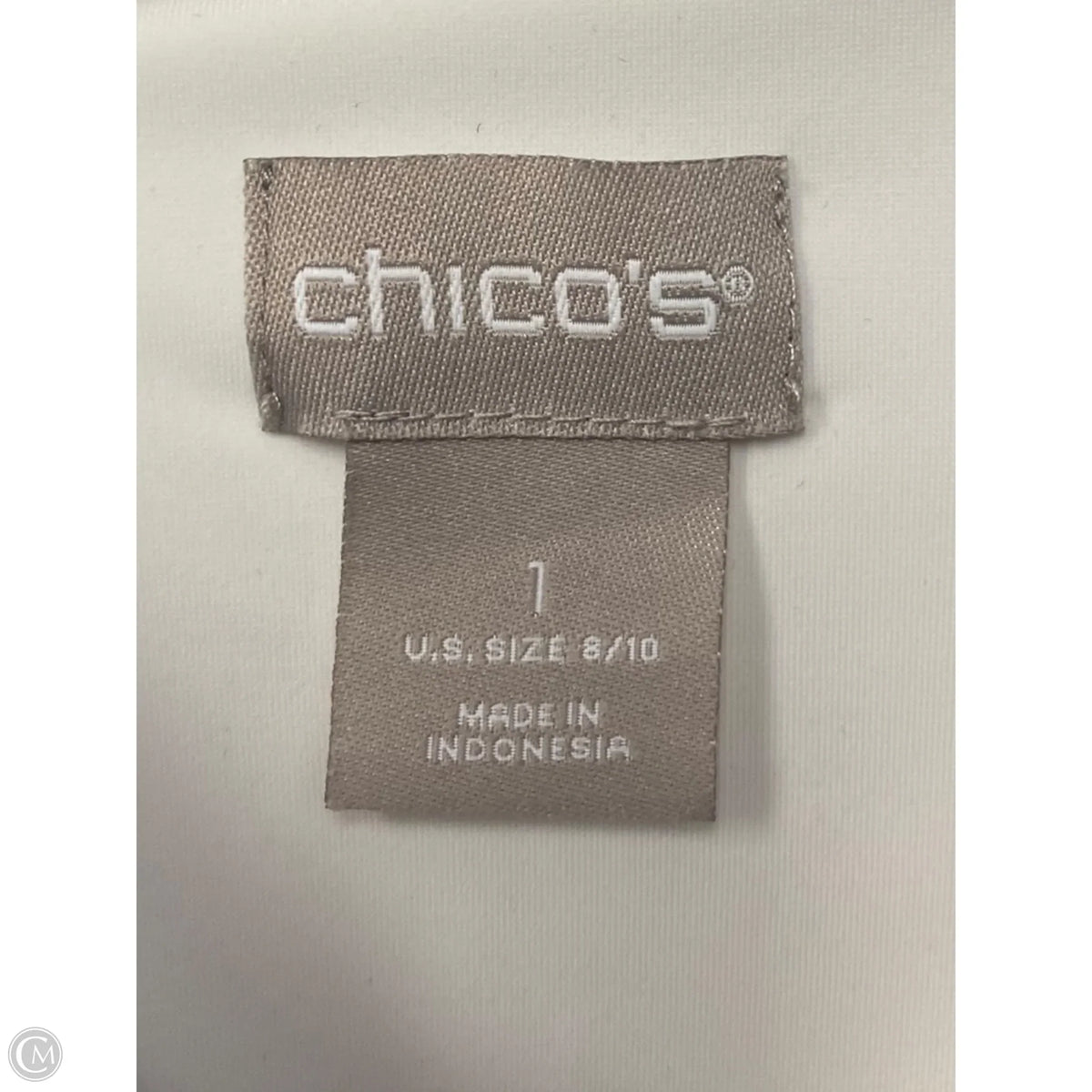 Blouse Long Sleeve By Chicos In White, Size: M