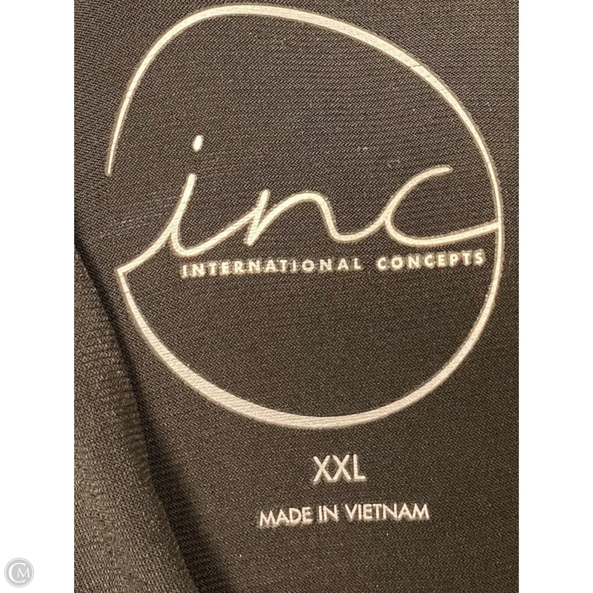 Top Long Sleeve By International Concepts In Black, Size: 2x