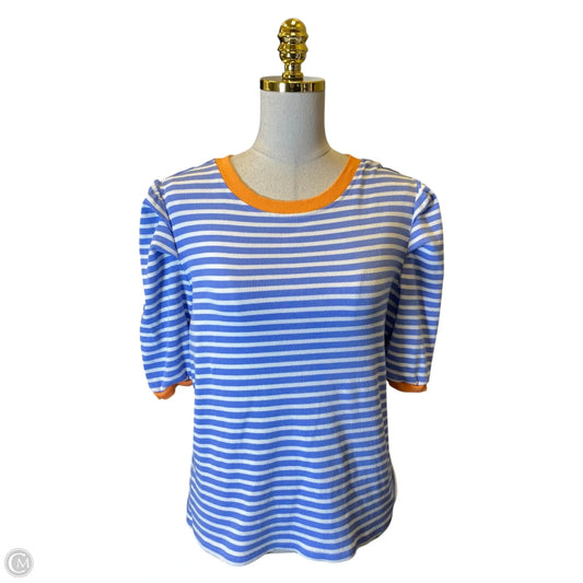 Top Short Sleeve Designer By Rebecca Minkoff In Blue & Orange, Size: Xl
