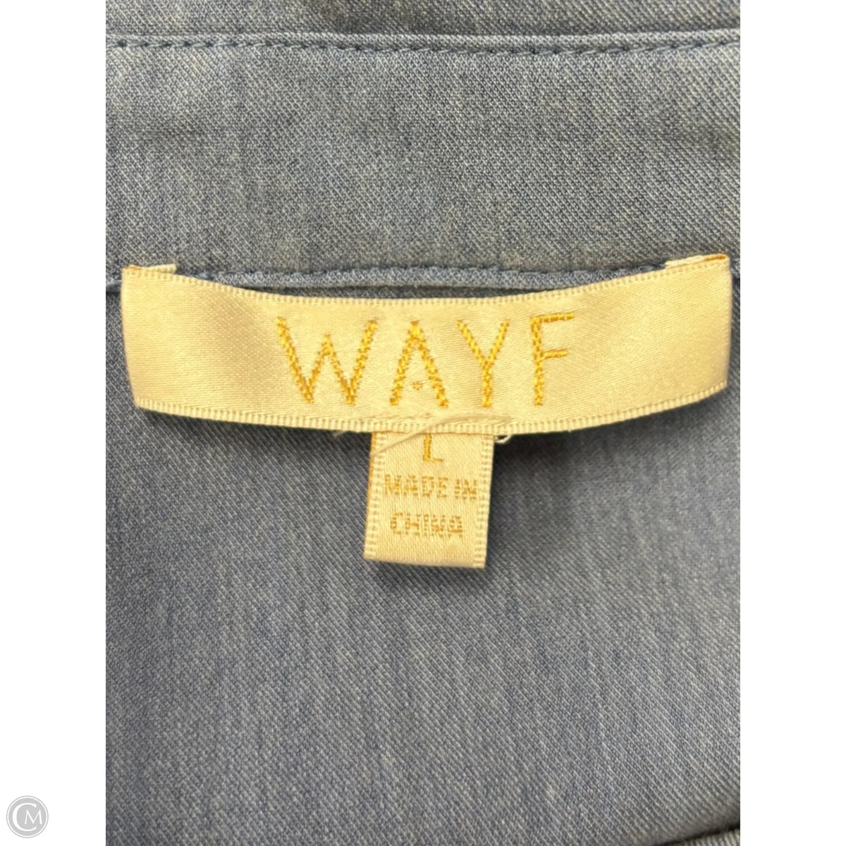 Blouse Long Sleeve By Wayf In Blue, Size: L