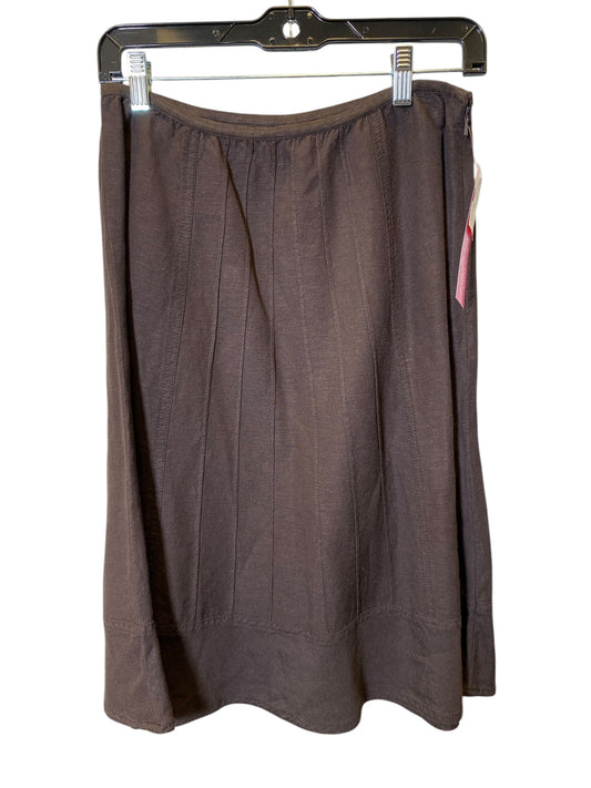 Skirt Midi By Nic + Zoe In Brown, Size: 6