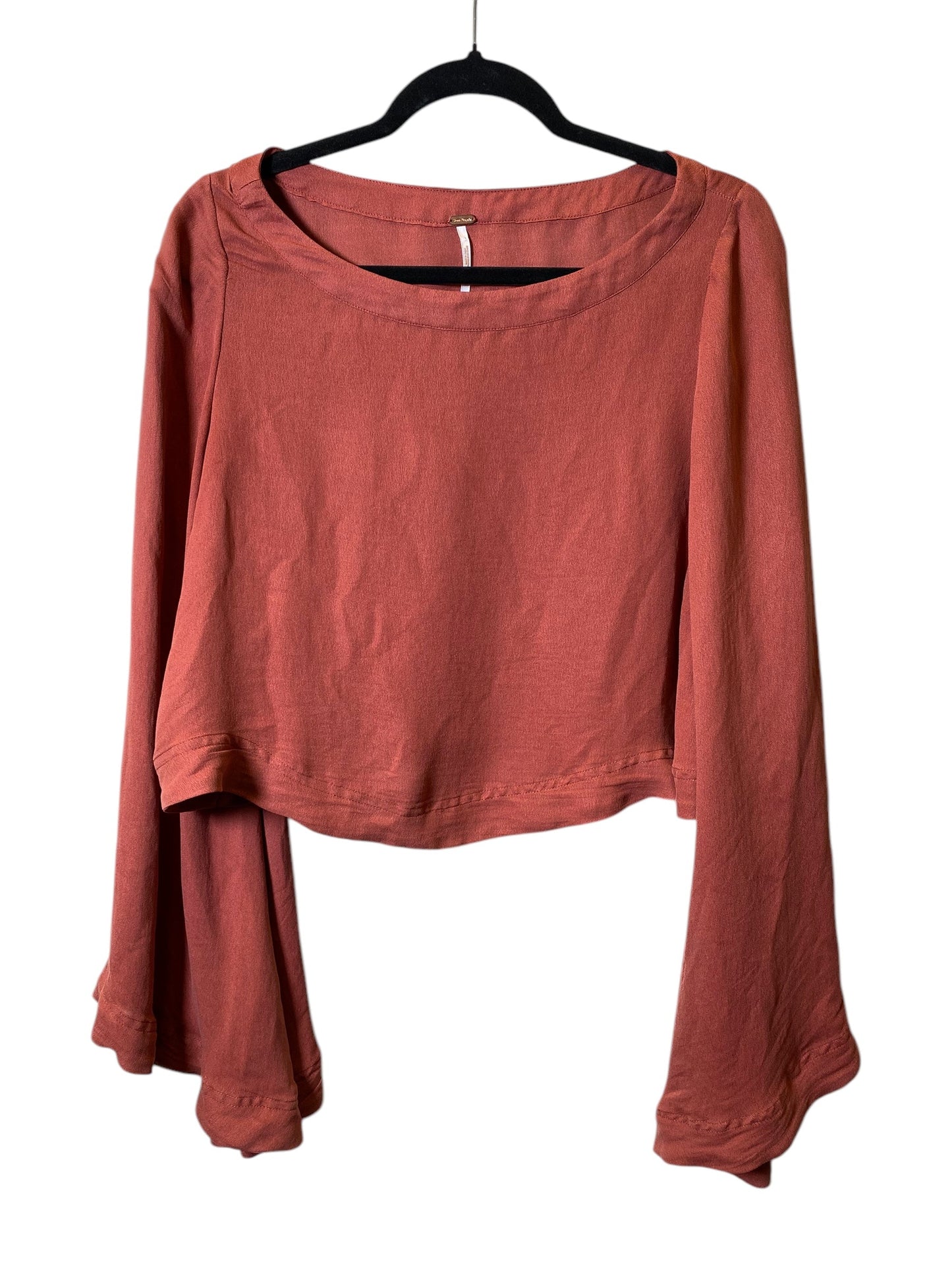 Top Long Sleeve By Free People In Bronze, Size: S