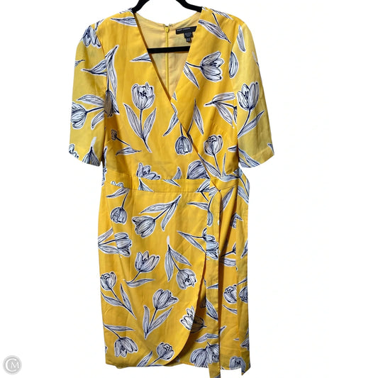 Dress Casual Midi By Maggy London In Floral Print, Size: 14