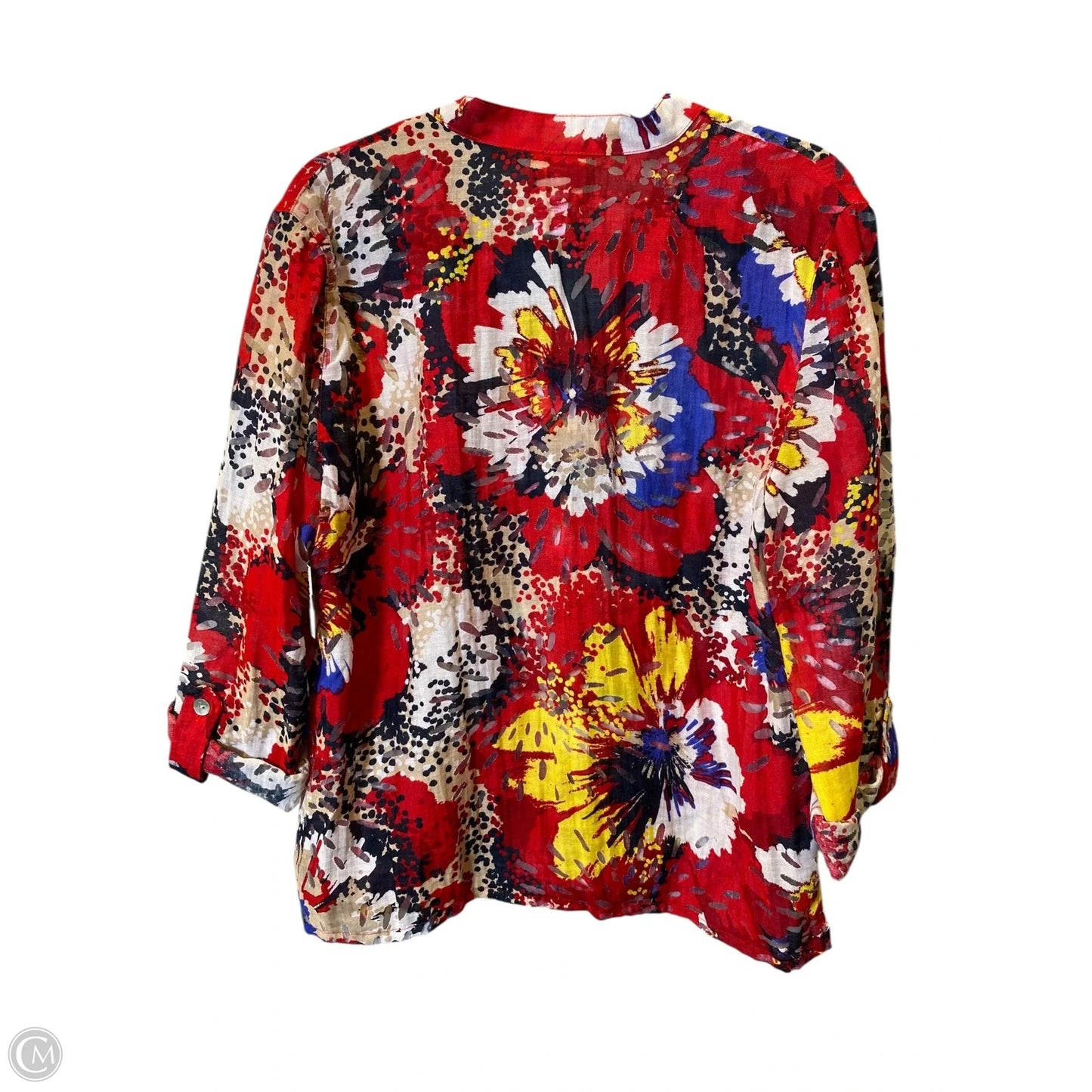 Blouse Long Sleeve By Ruby Rd In Multi-colored, Size: 14