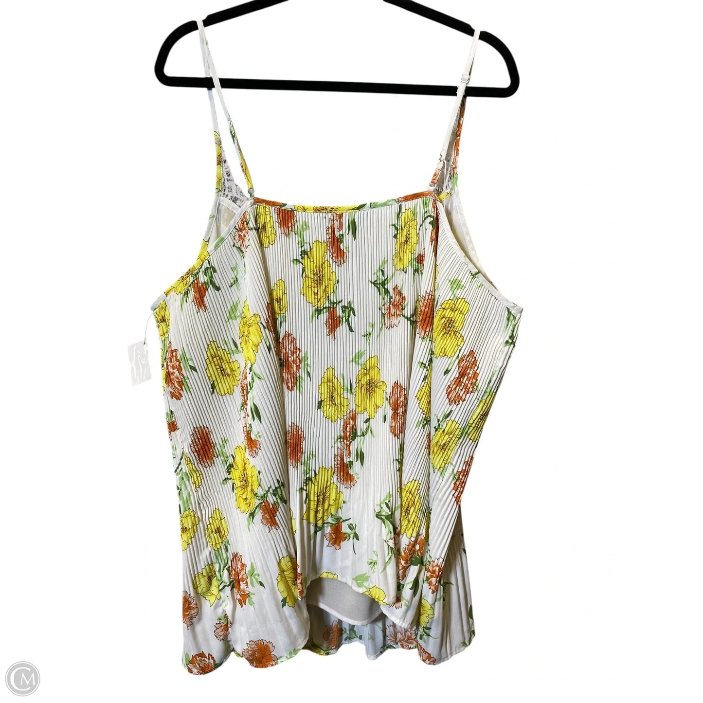 Top Sleeveless By Suzanne Betro In Floral Print, Size: 3x