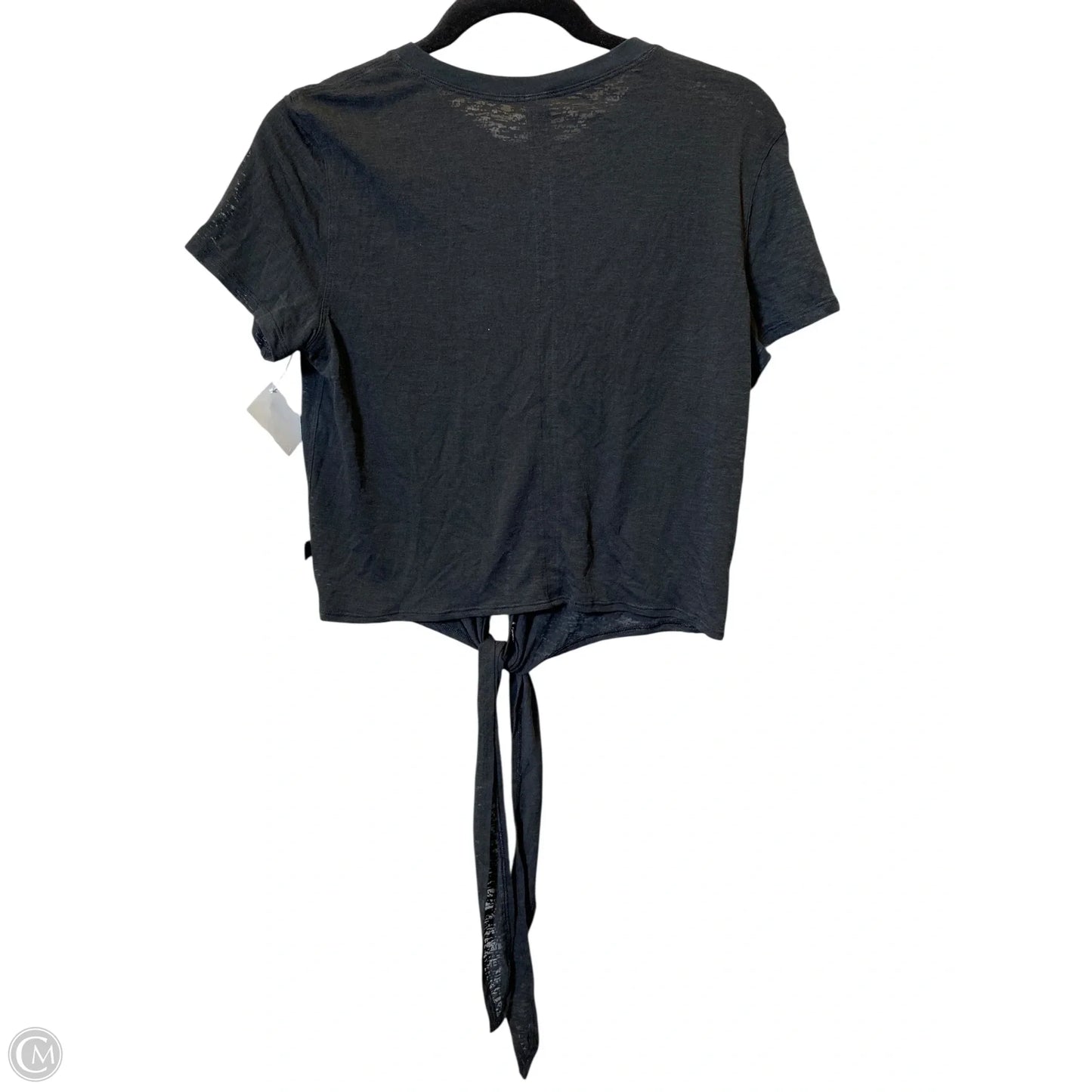 Athletic Top Short Sleeve By Lululemon In Black, Size: S