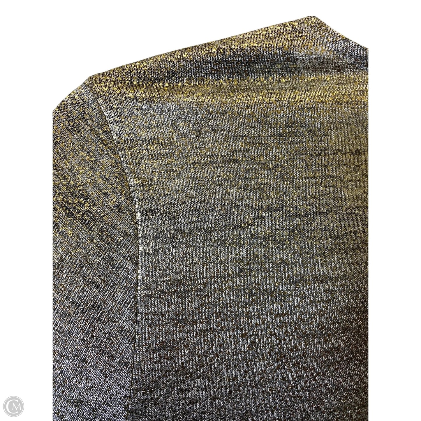 Top Long Sleeve By Soft Surroundings In Gold & Grey, Size: S