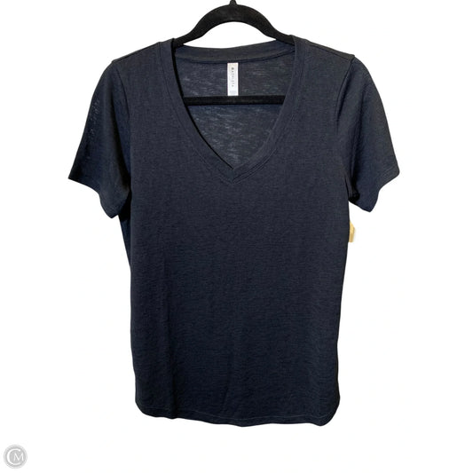 Athletic Top Short Sleeve By Athleta In Black, Size: Xs