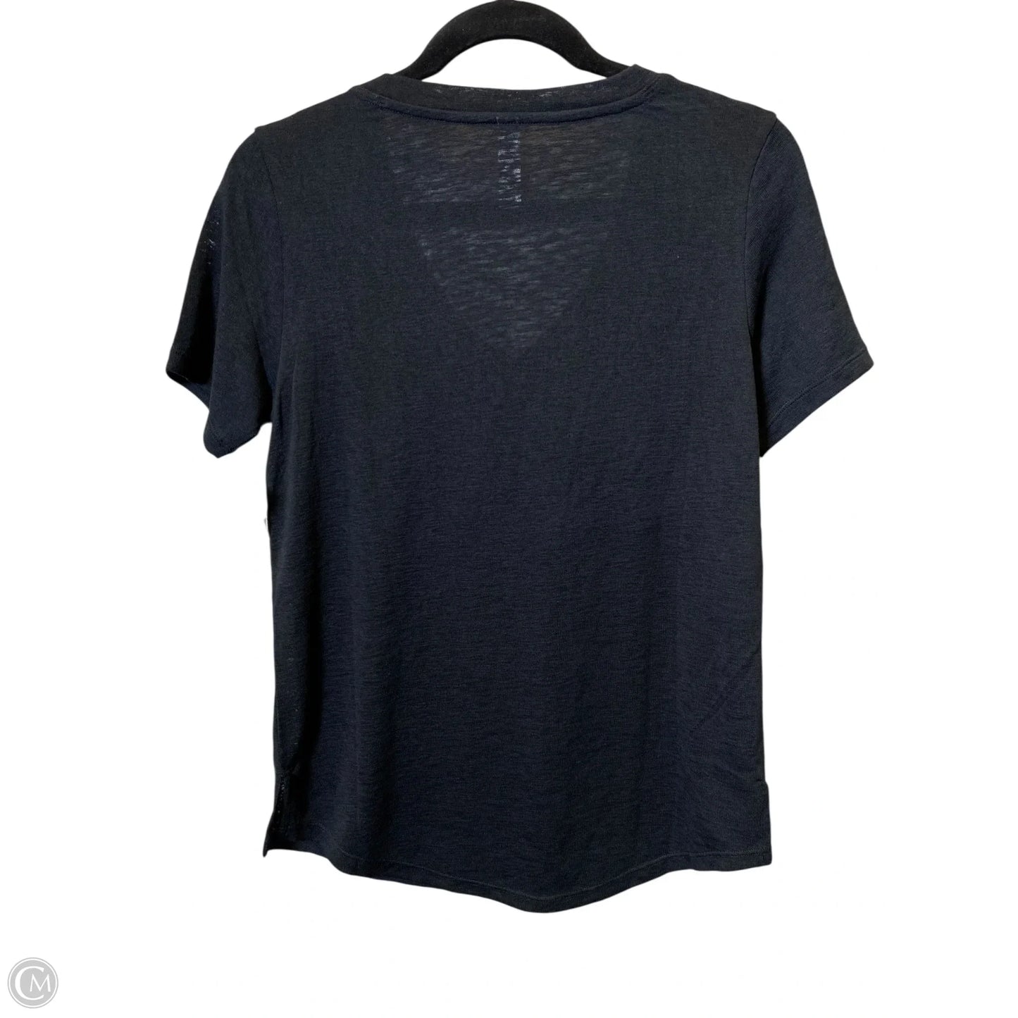 Athletic Top Short Sleeve By Athleta In Black, Size: Xs