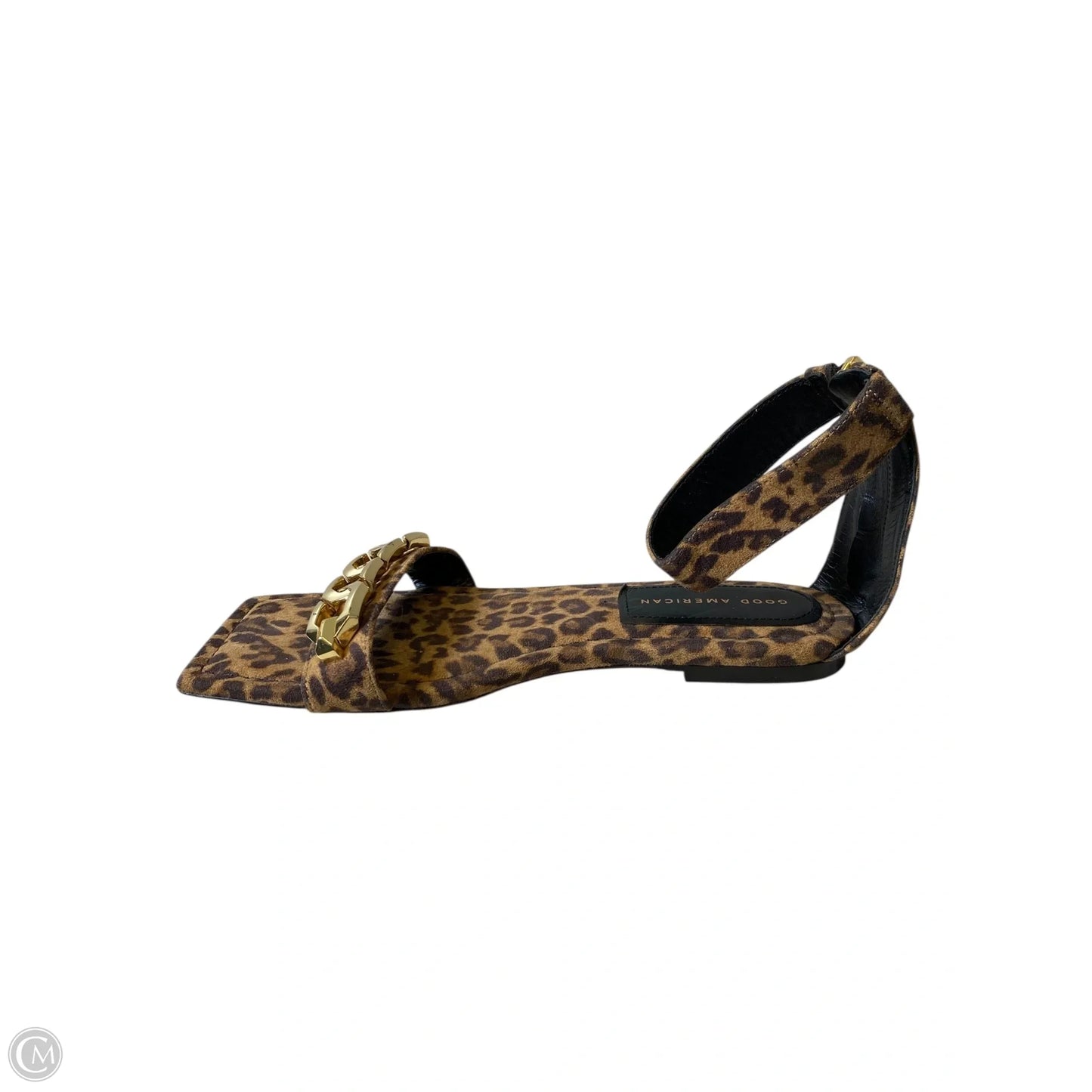 Sandals Flats By Good American In Animal Print, Size: 10