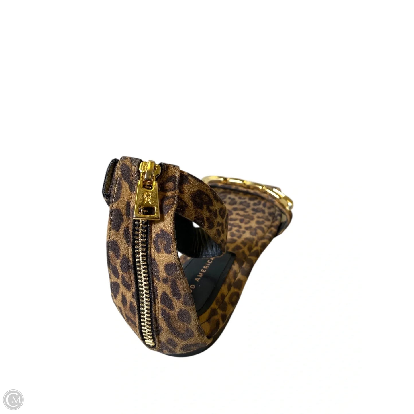 Sandals Flats By Good American In Animal Print, Size: 10